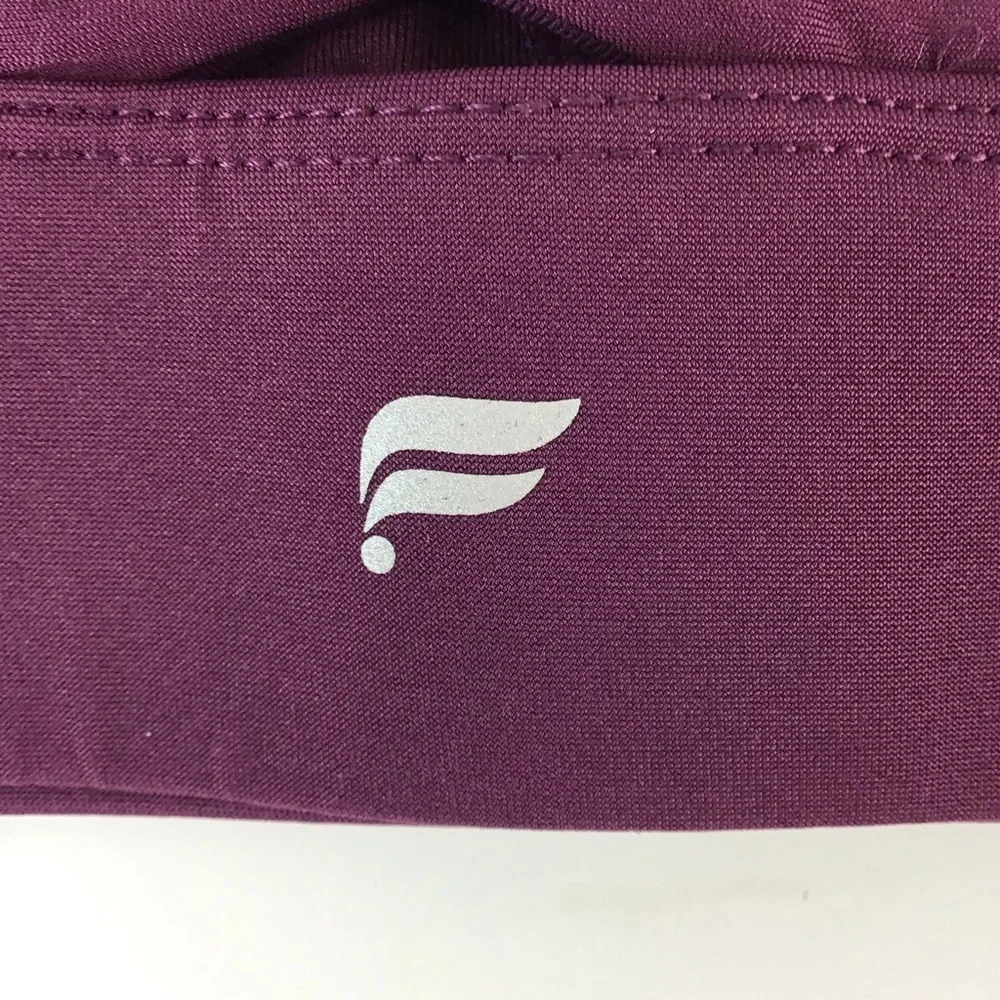 Fabletics No Bounce Burgundy High Impact Sports Bra | XL